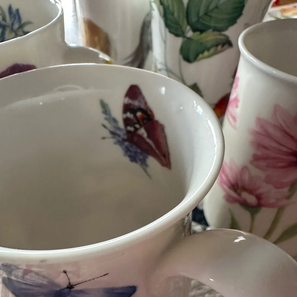 Roy Kirkham Set of Six Bone China Mugs - Picture 11 of 14